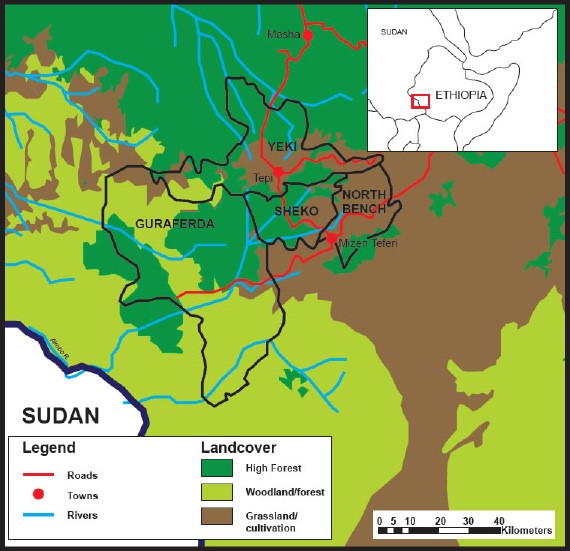 Map of Ethiopia