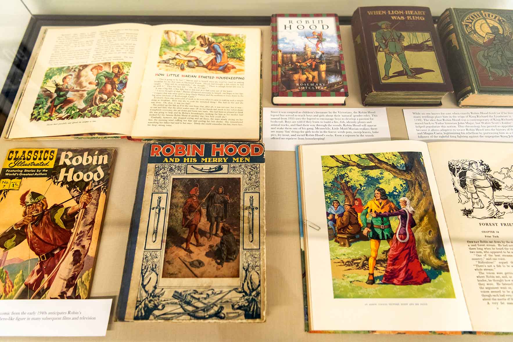 Photograph of Robin Hood exhibition