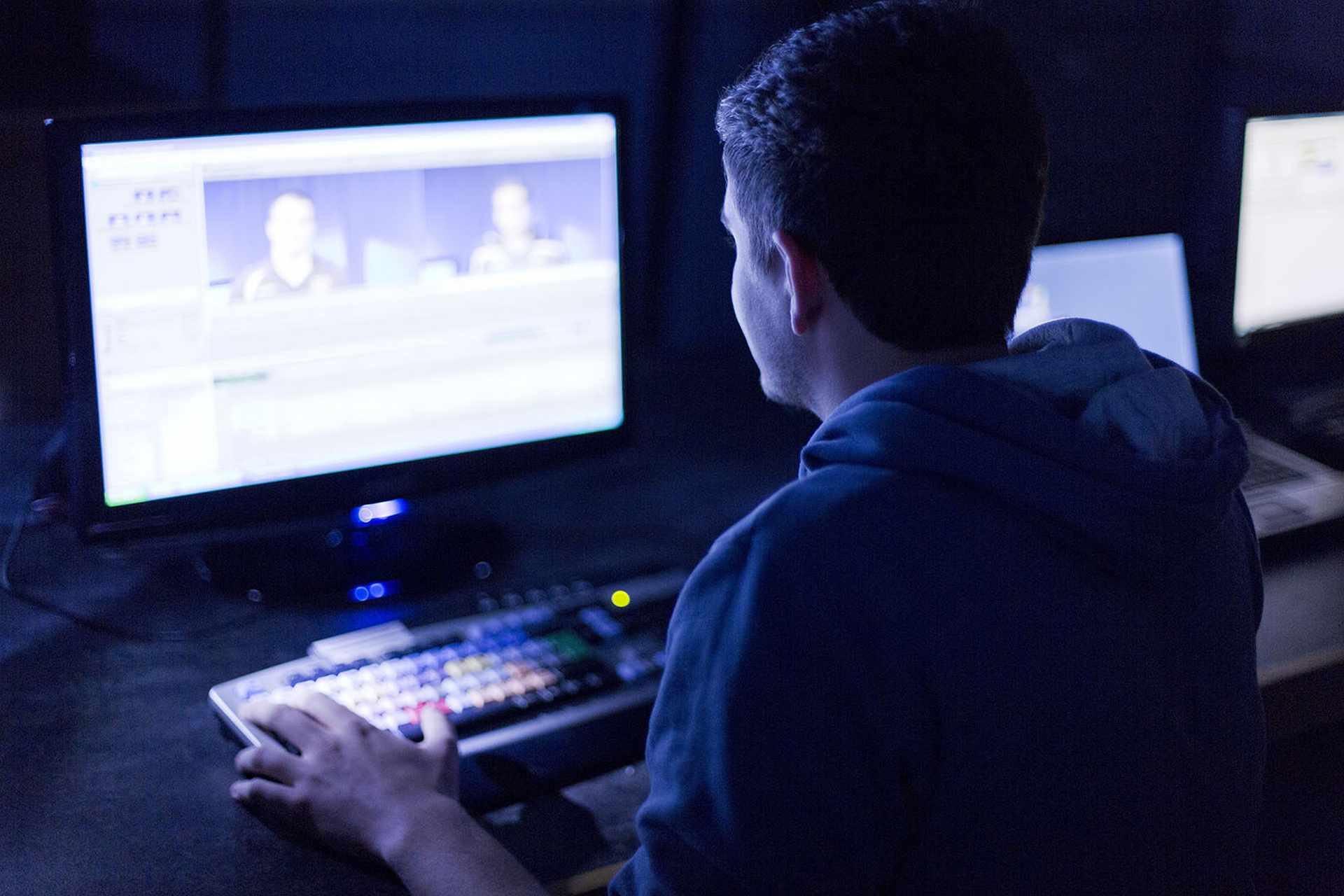 Student Editing Video