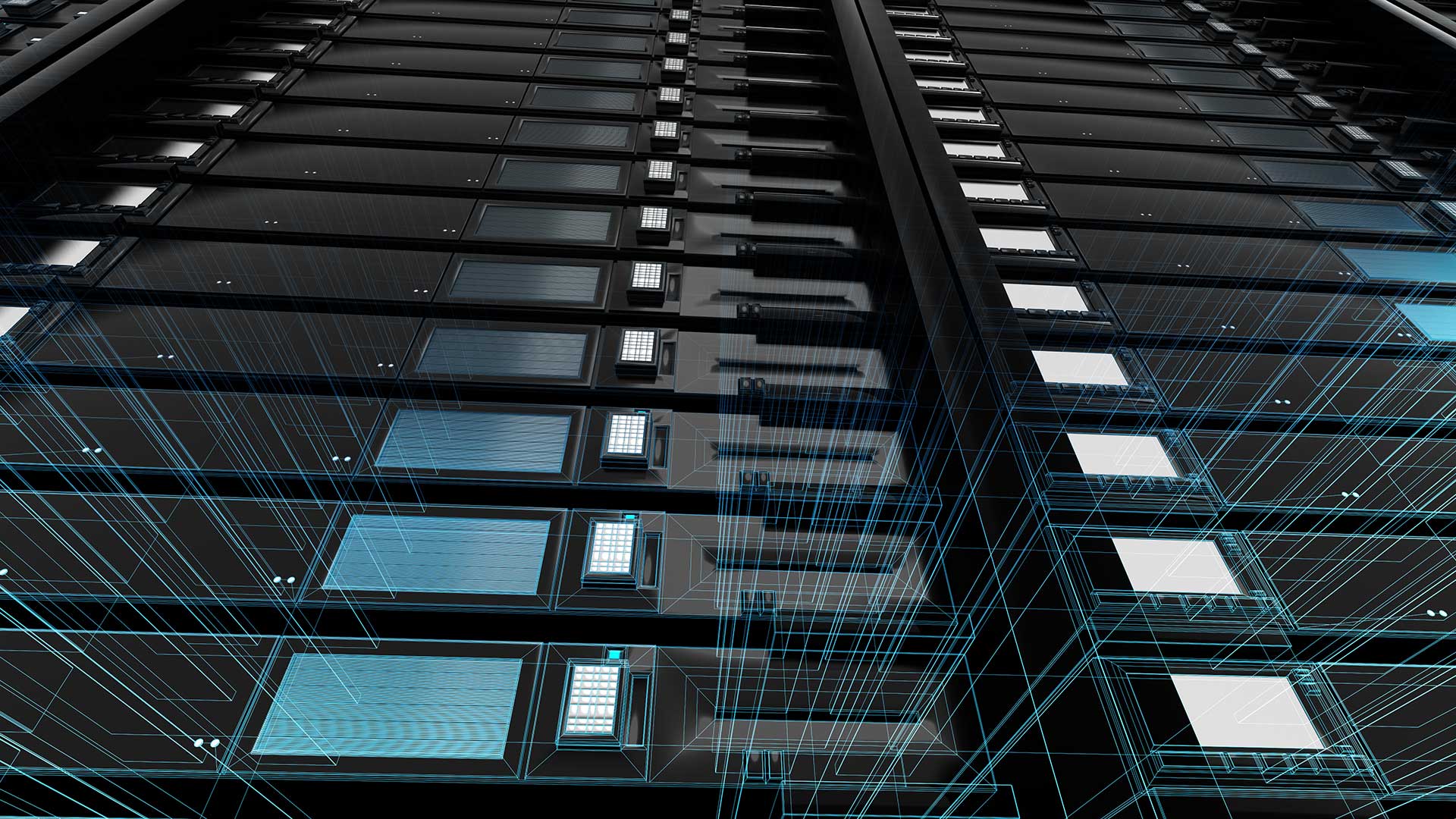 Server rack illustration