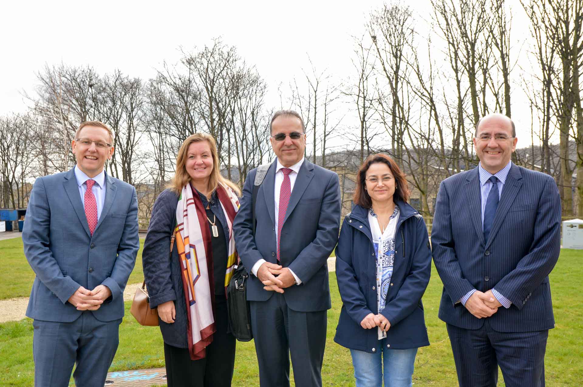 Alan Dilani, Mike Kagioglou and Patricia Tzortzopoulos with other attendees of the guest lecture