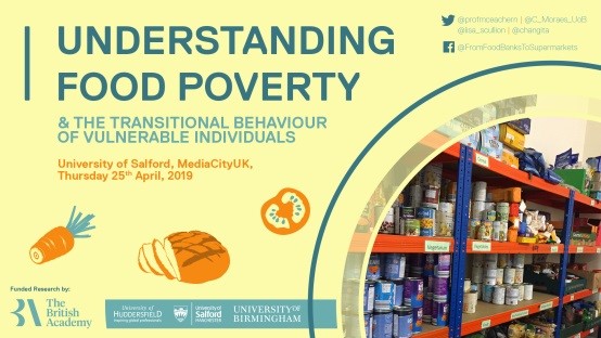 Understanding Food Poverty & the Transitional Behaviour of Vulnerable Individuals. University of Salford, MediaCityUK, Thursday 25th April, 2019