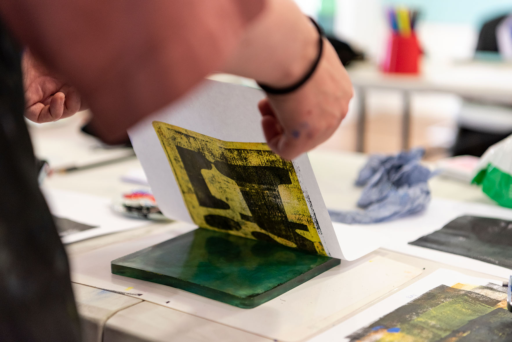 Photograph of Graphic signs workshop